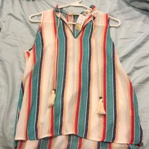 Multi colored tank top